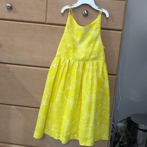 Zara girls yellow sunflower dress